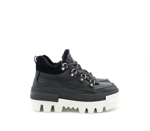 Schnürschuh, schwarz