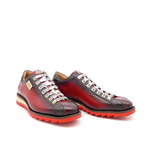 Sneaker, rot/schwarz