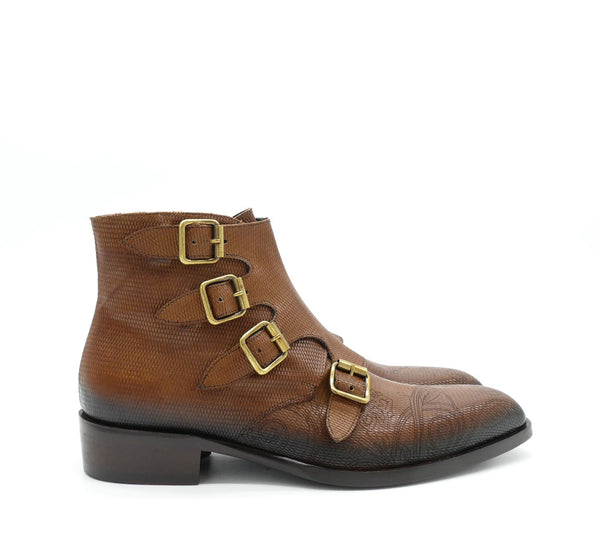 Stiefelette, cognac