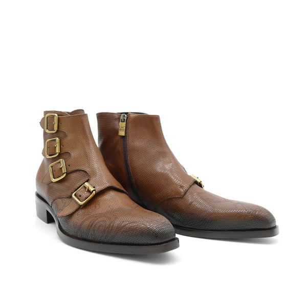 Stiefelette, cognac