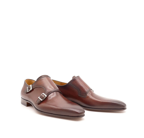 Monkstrap-Loafer, rotbraun