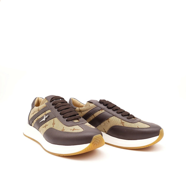 Sneaker, braun/beige