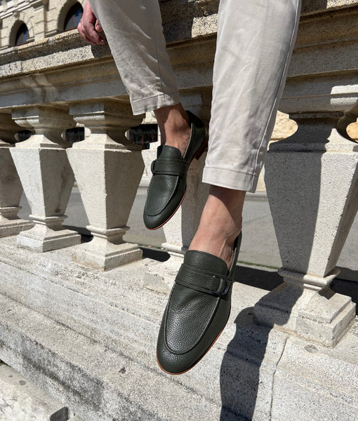 Loafer, olivgrün