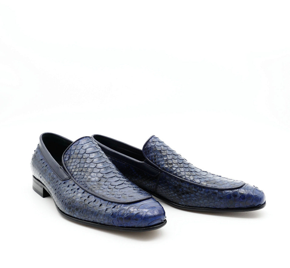 Loafer, blau/schwarz