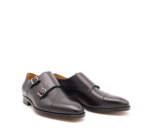 Monkstrap-Loafer, schwarz