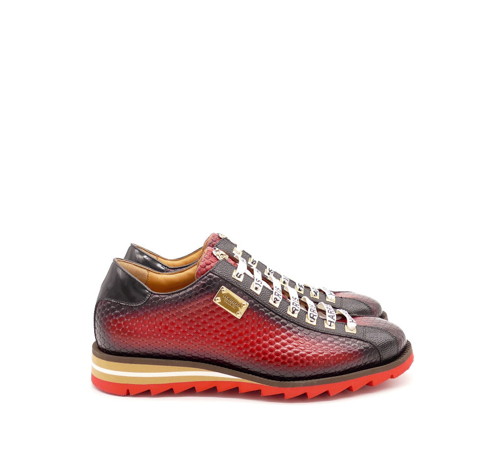 Sneaker, rot/schwarz