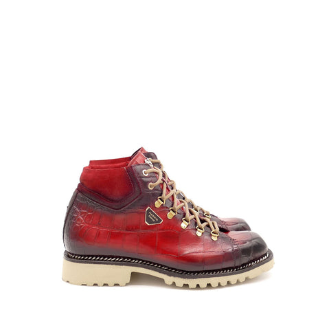 Stiefelette, rot