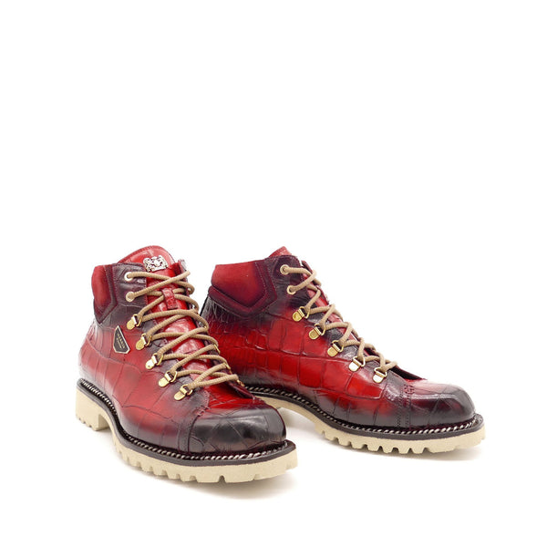 Stiefelette, rot