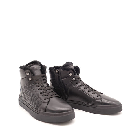 Sneaker, schwarz/gefüttert