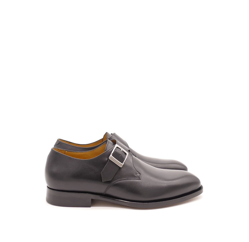 Monkstrap-Loafer, schwarz