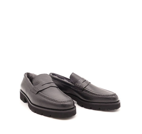 Loafer, schwarz/gefüttert