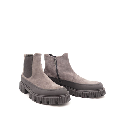 Stiefelette, grau