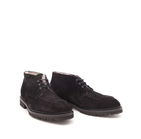 Stiefelette, schwarz/gefüttert