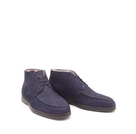 Stiefelette, blau/gefüttert