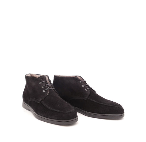 Stiefelette, schwarz/gefüttert