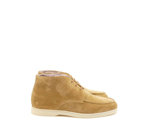 Stiefelette, camel/gefüttert