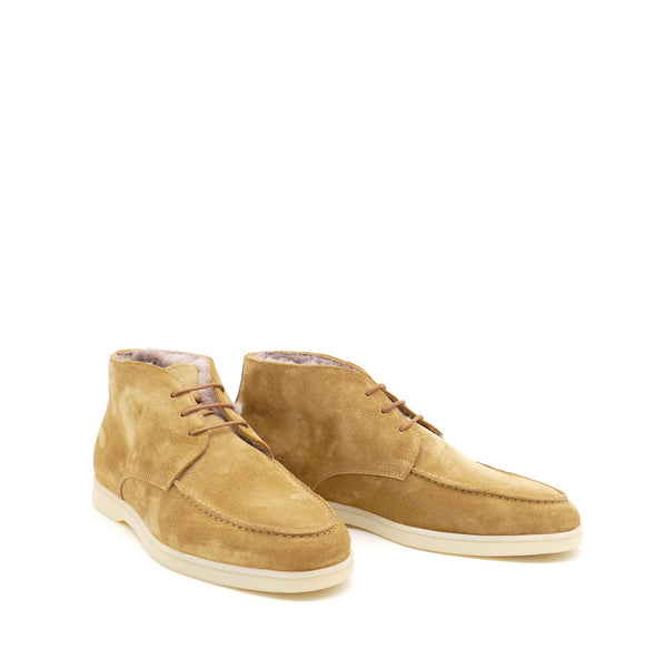 Stiefelette, camel/gefüttert