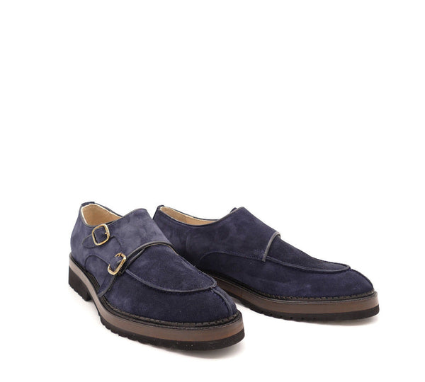 Monkstrap-Loafer, dunkelblau