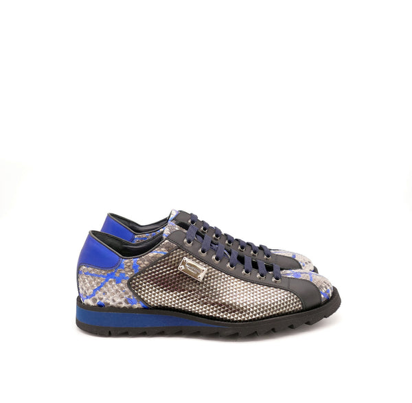 Sneaker, blau/schwarz