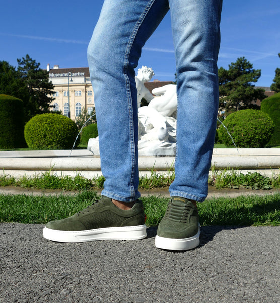 Sneaker, olivgrün