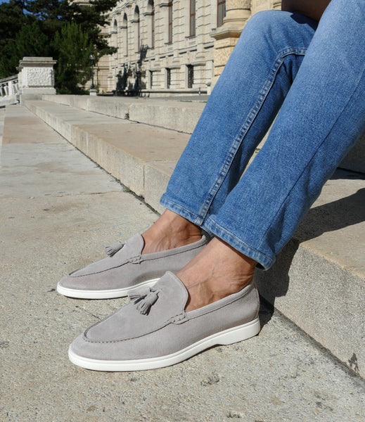 Loafer, hellgrau