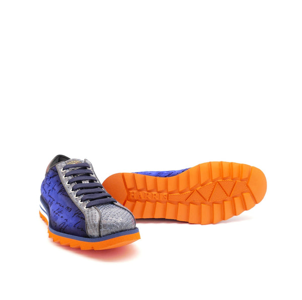 Sneaker, blau/orange