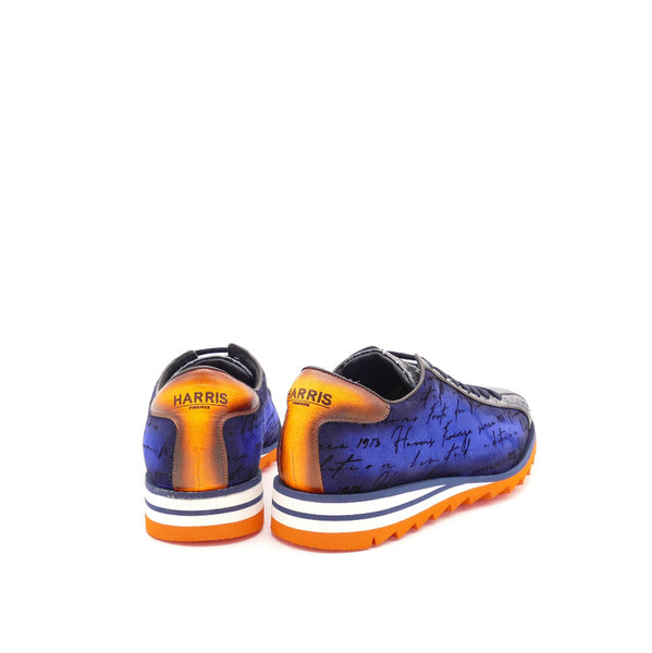 Sneaker, blau/orange