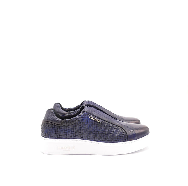 Sneaker, blau/schwarz