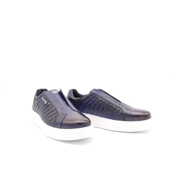 Sneaker, blau/schwarz
