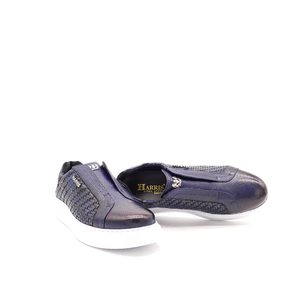 Sneaker, blau/schwarz