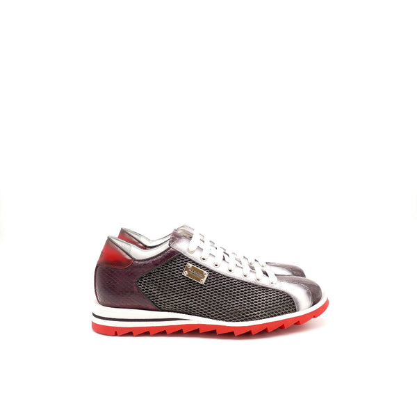 Sneaker, rot/schwarz