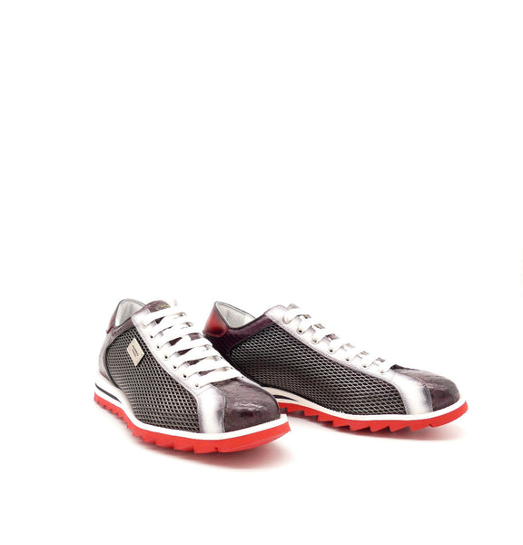 Sneaker, rot/schwarz