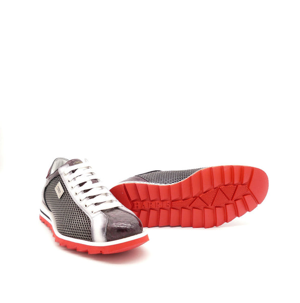 Sneaker, rot/schwarz