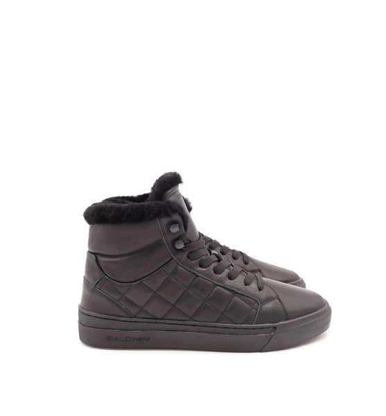Sneaker, schwarz/gefüttert