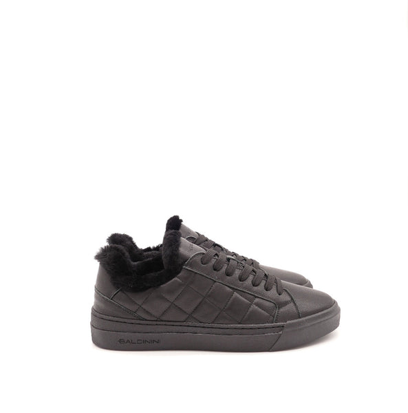 Sneaker, schwarz/gefüttert