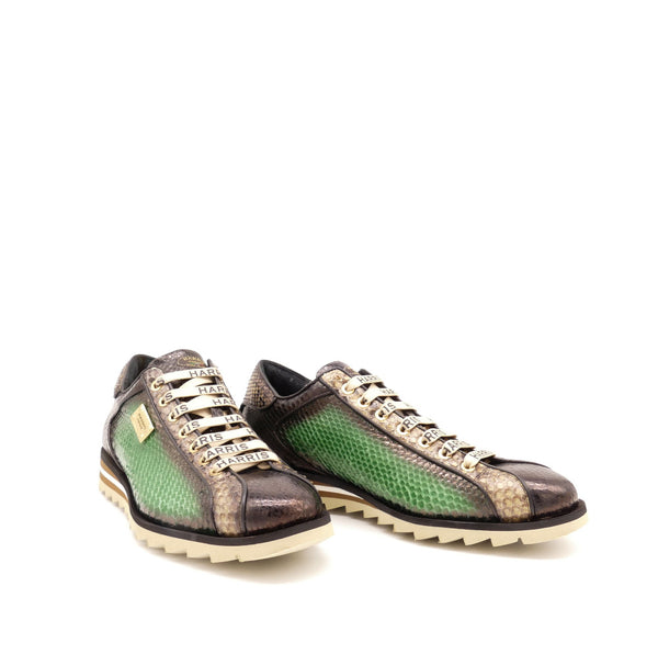Sneaker, grün/schwarz
